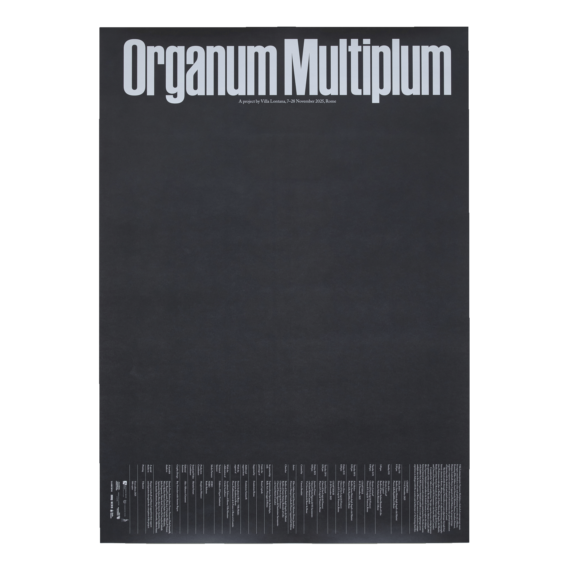 ORGANUM MULTIPLUM Poster